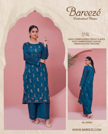 BAREEZE EMBROIDERED LAWN
