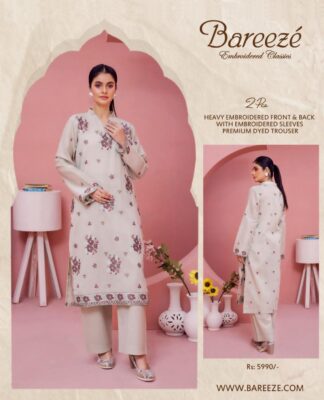BAREEZE EMBROIDERED LAWN