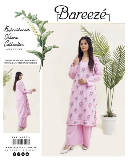 BAREEZE EMBROIDERED LAWN