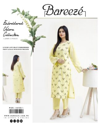 BAREEZE EMBROIDERED LAWN