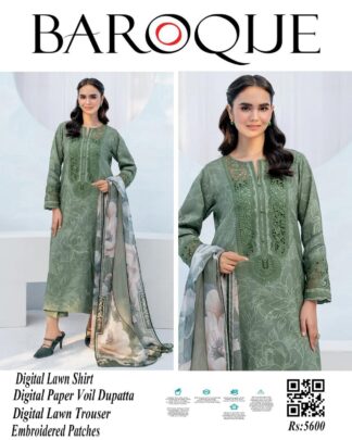 BAROUQE DIGITAL PRINTED LAWN