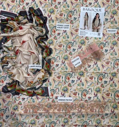 BAROUQE DIGITAL PRINTED LAWN - Image 2