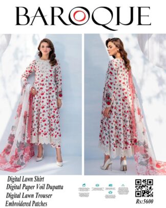 BAROUQE DIGITAL PRINTED LAWN